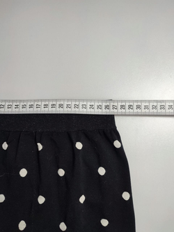 Юбка черная в белый горох 42 размер