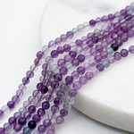 Флюорит граненый бусины, диаметр около 3,1-3,3 мм, цена за нить 38 см