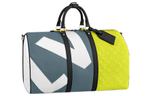 LOUIS VUITTON Keepall 50B Blue/Yellow