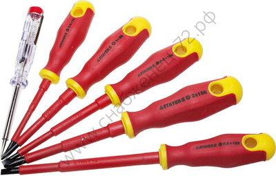 STAYER Electro 6 предм., Набор диэлектрических отверток (25145-H6)
