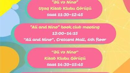 “Əli və Nino”dan həftəsonu oxu dolu görüşlər!