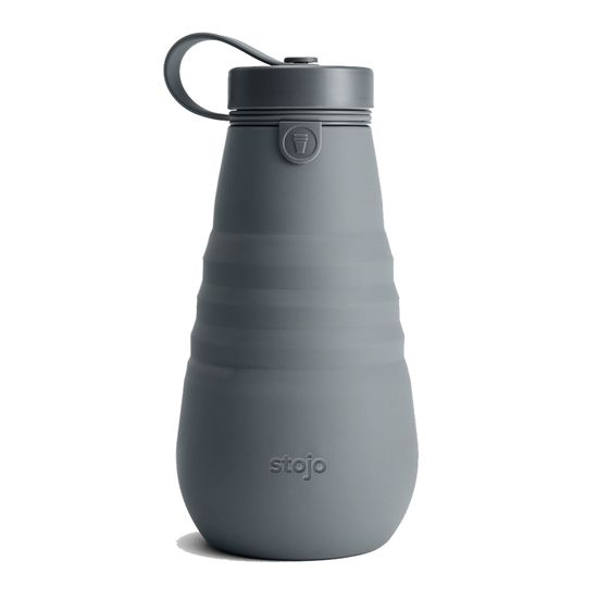 Бутылка складная силиконовая Stojo Bottle Carbon, 20 oz / 590 мл (уценка)