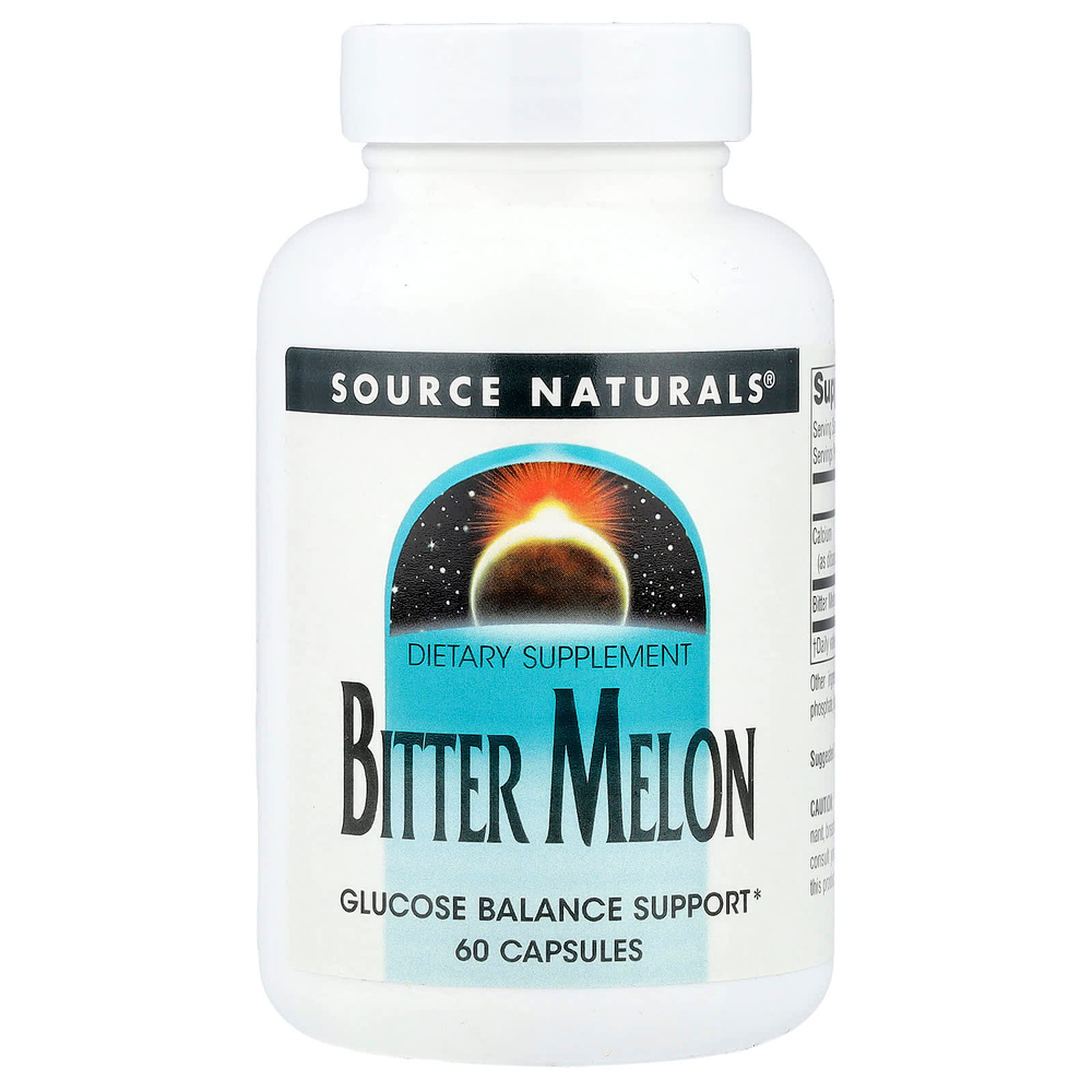 Source Naturals, Китайская горькая тыква, 60 капсул