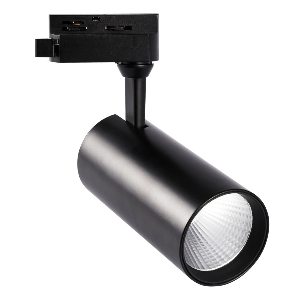 ULB-Q276 25W-4000К BLACK Светильник-прожектор светодиодный трековый. 2200 Лм. Белый свет 4000К. Корпус черный. ТМ Volpe.