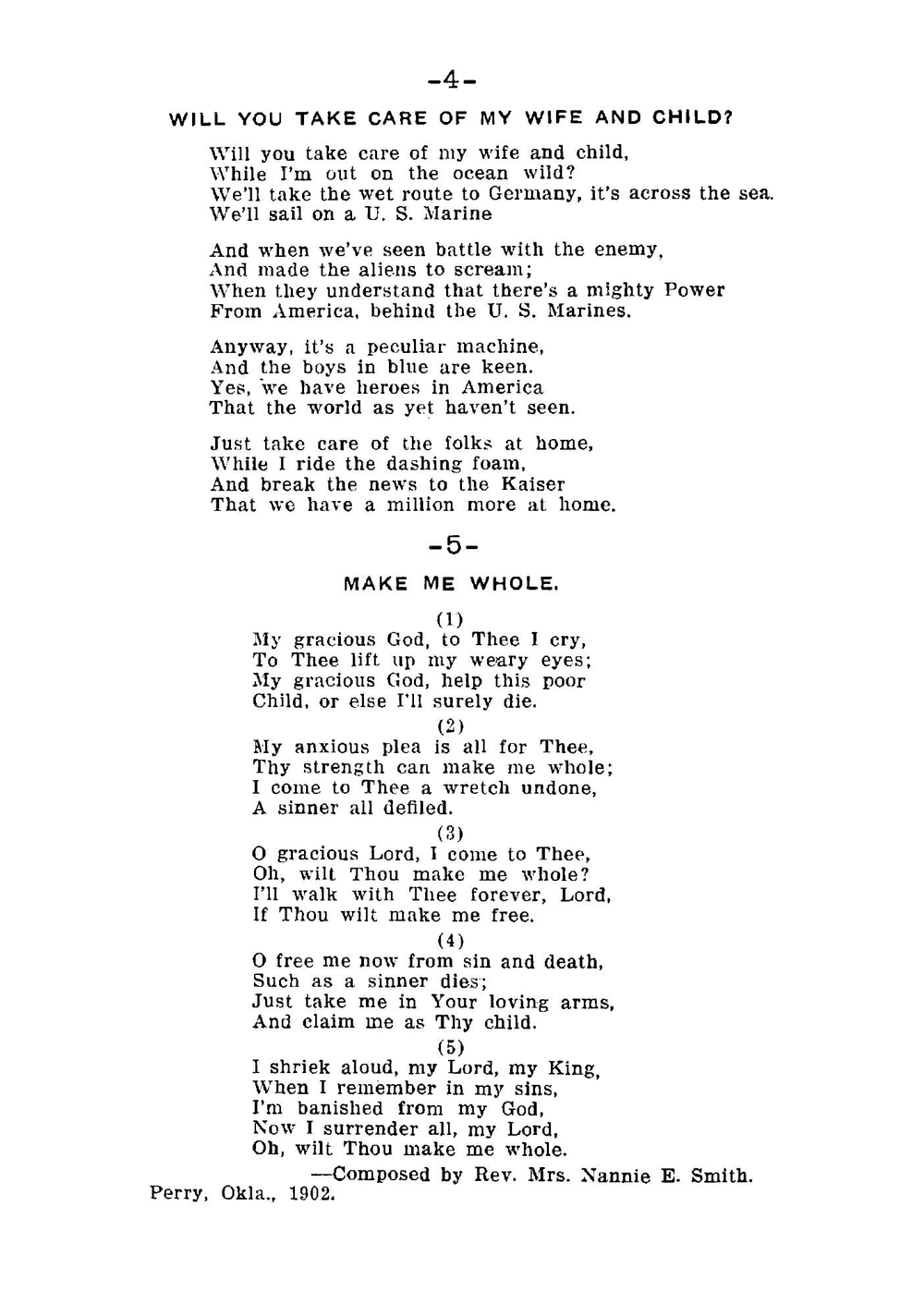 Gospel songs and poems | Nannie E. Smith