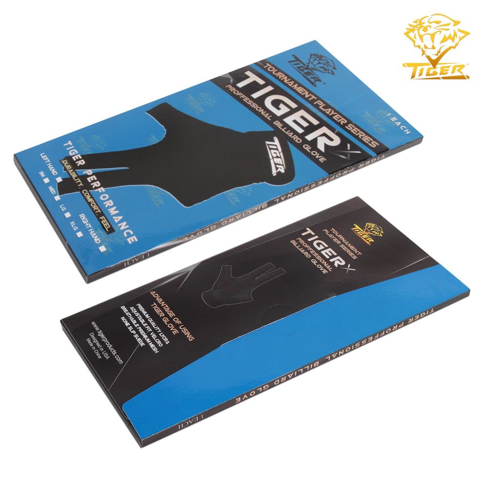 Перчатка Tiger-X Professional Billiard Glove черная левая M
