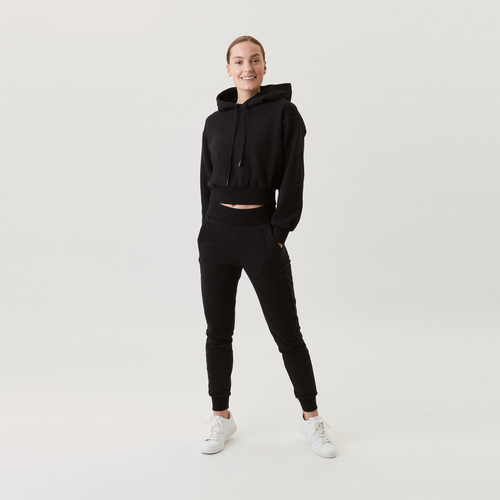 Женские теннисные брюки Björn Borg STHLM High Waist Sweat Training Pants Women - Black