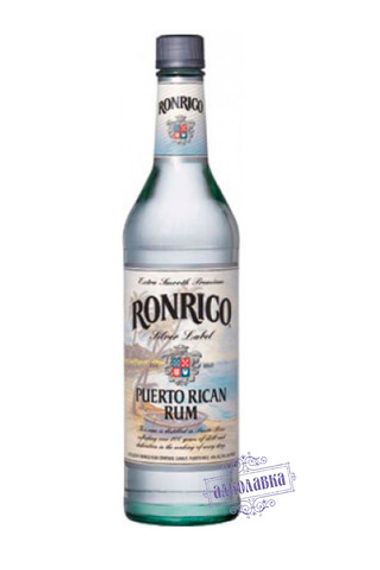 Ронрико Сильвер. Карибский ром. 40%. 0.7 Л