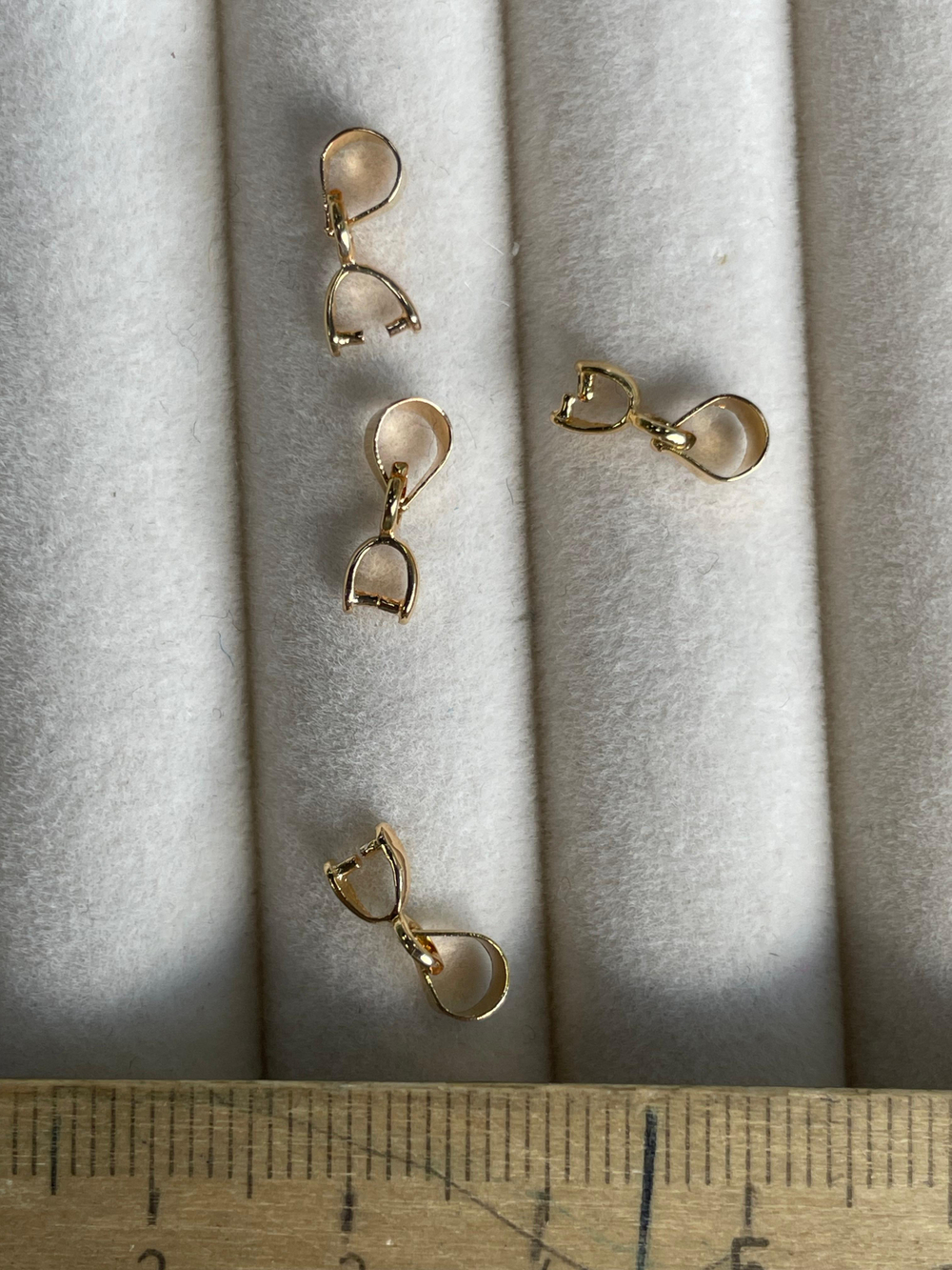 бл06-з Бейл для кристаллов 7*1,5мм, позолота