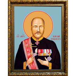 Алексий Нейдгардт мученик. Икона на холсте.