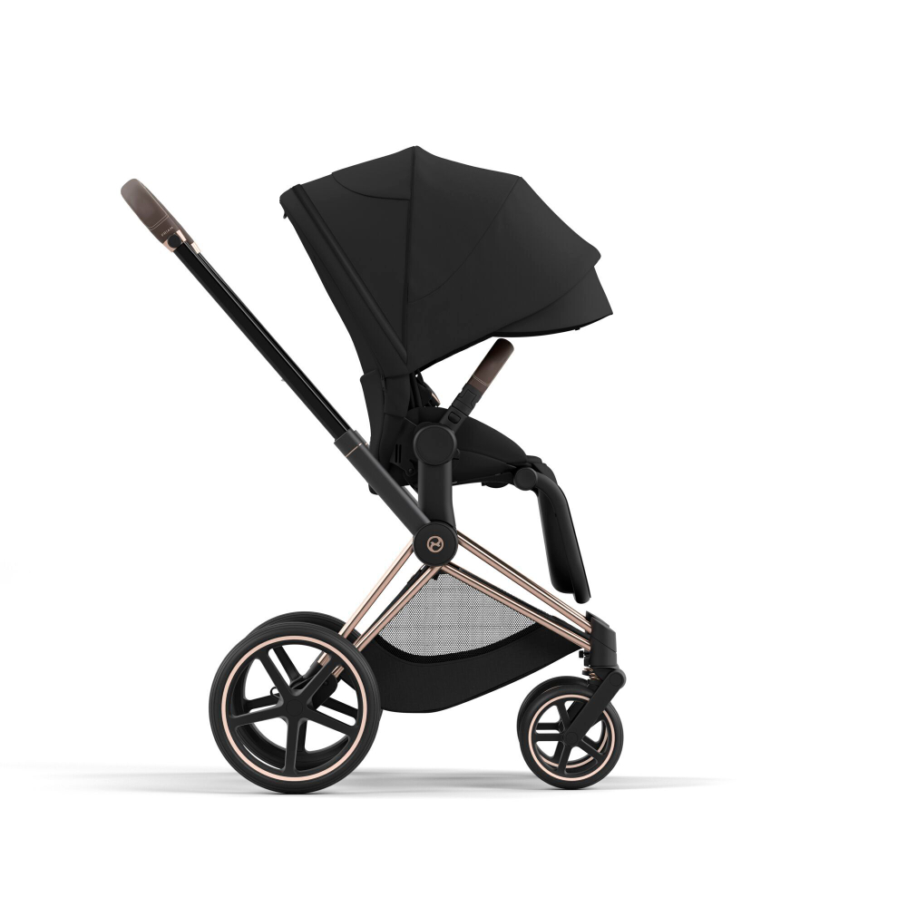 Коляска Cybex Priam IV 2 в 1 цвет Sepia Black на шасси Rosegold