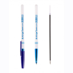 Ручка шариковая Alingar "Point", 0,7 мм, синяя, круглый, белый, пластиковый корпус, карт. уп.