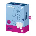 Набор прозрачных менструальных чаш Satisfyer Feel confident Menstrual Cup