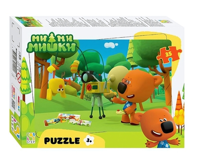 Пазл 35эл. "Ми-ми-мишки" (0+ Медиа) (Степ пазл)
