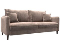 Диван прямой Лига-064 НПБ ВЕЛЮР TOWER 05 бежевый