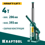 KRAFTOOL KRAFT-LIFT, 4 т, 194 - 372 мм, бутылочный гидравлический домкрат (43462-4)