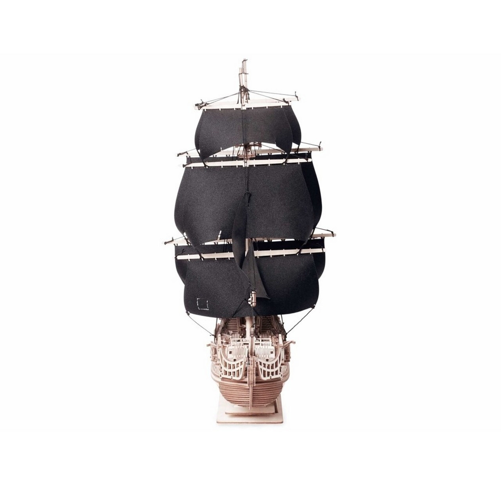 Корабль "Черное сердце" (Lemmo). Сборная модель, деревянный конструктор, 3D пазл, подарки, хобби, короблестроение