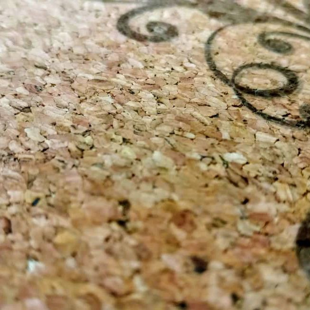 Коврик для йоги и медитации Cork из пробки и каучука 130*130 см