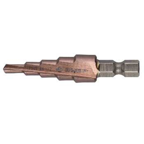 Сверло ступенчатое по сталям и цветным металлам 1/4", d 4-12 мм ЗУБР, 29672-4-12-5_z01