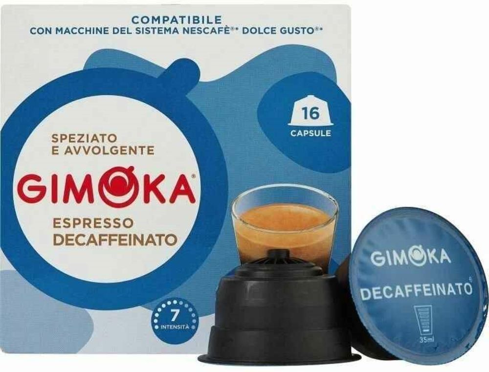 Кофе в капсулах Dolce Gusto Gimoka Decafаeinato 16 шт, 6 шт