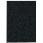 Обложки Delta A4,  Fellowes®, черные, 100 шт., картон с тиснением под кожу
