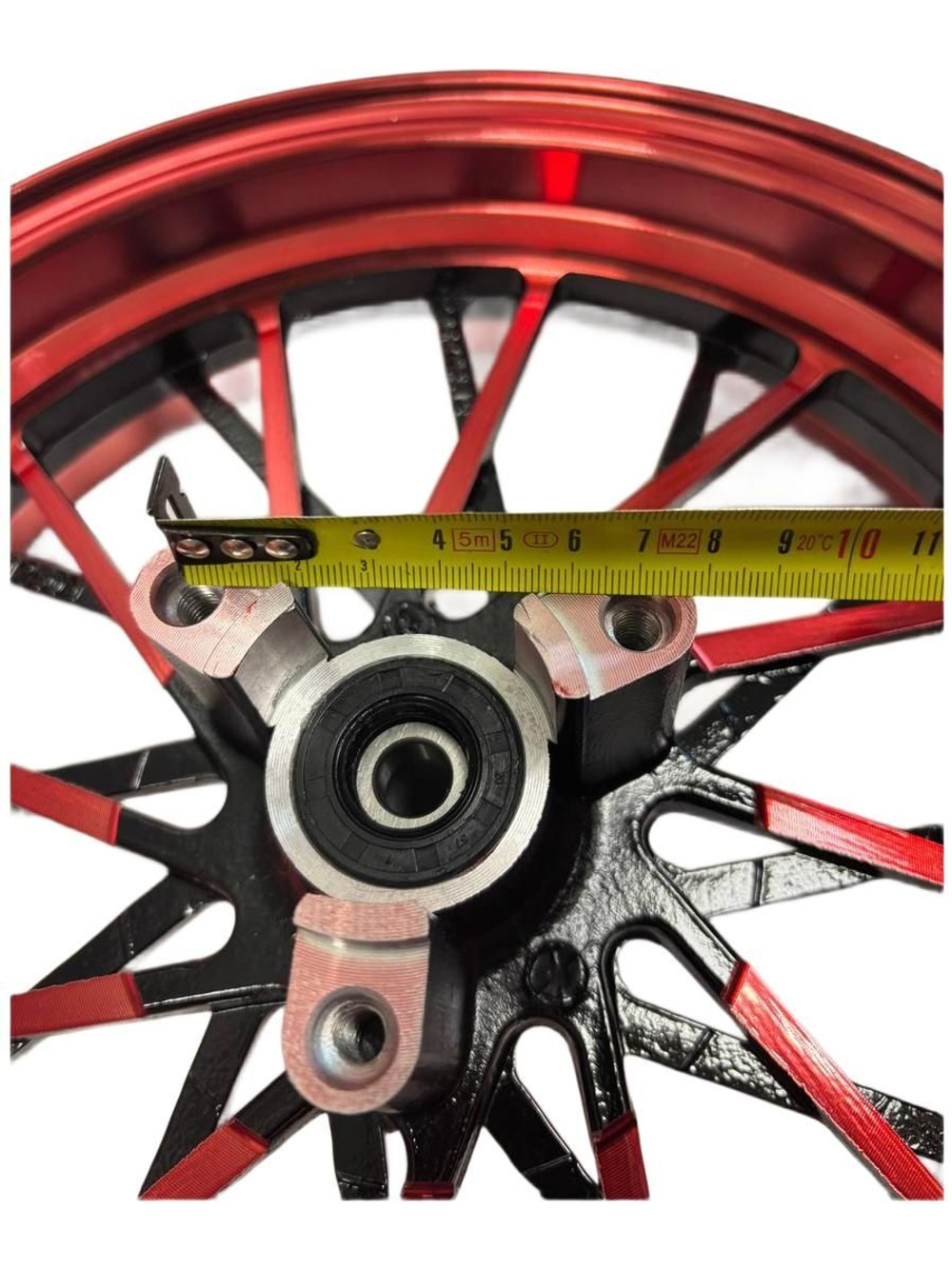 Колесо обод диск 16" красный тюнинг для электровелосипеда