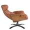 Кресло-реклайнер Angel Cerda A928 коричневая кожа и шпон ореха