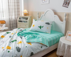 Детское постельное белье 1.5 спальное Sofi De MarkO Полетели белое