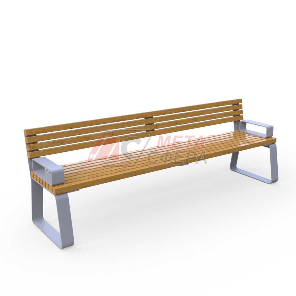 Скамейка Соло с подлокотниками