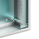 Вертикальные монтажные профили 19", 12U, "L" для навесных корпусов В=600 мм, комплект - 2 шт.