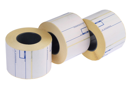 Термоэтикетка 58ммх60мм втулка 41мм ECO с печатью оранжевая Пятью пять