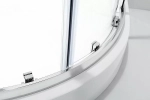 Душевой уголок Cezares Molveno 130x100 MOLVENO-RH-2-130/100-P-Cr стекло рифленое матовое/профиль хром