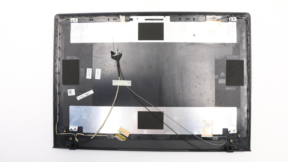 Крышка матрицы для ноутбука Lenovo G50-80, чёрная, с шлейфом матрицы (90205396), оригинал