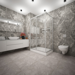 Душ.ограждение City Trend PRO Grey 1200*800*1850 прямоуг (стекло 4мм прозр, серый ал. проф,без подд)