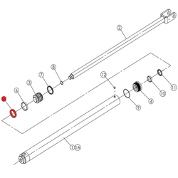 Уплотнительное кольцо поршня гидроцилиндра T4, T4H, T4B, V2-4L, V2-4LH, V2-4LB