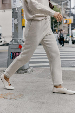 ZARA БРЮКИ-ДЖОГГЕРЫ В СТИЛЕ РУСТИК, БЕЖЕВЫЙ МЕЛАНЖ