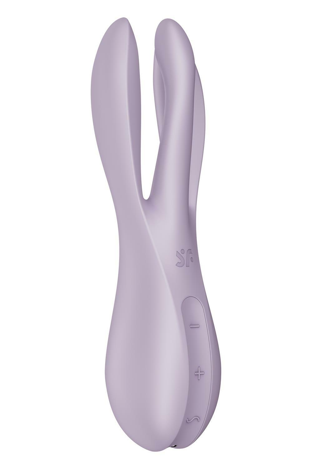 Клиторальный вибромассажер Satisfyer Threesome 2, 14 см, 3 гибких пальчика