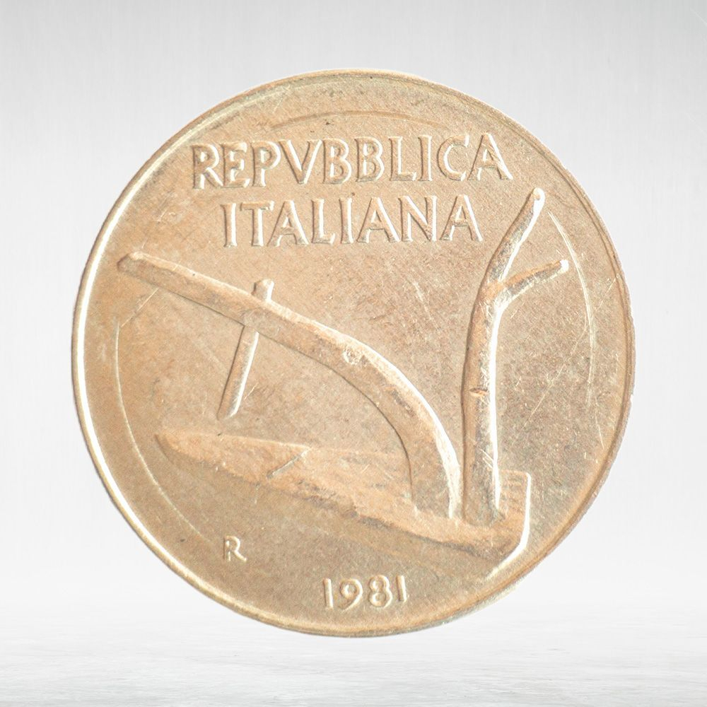 Italy 10 Lire 1981 R, VF