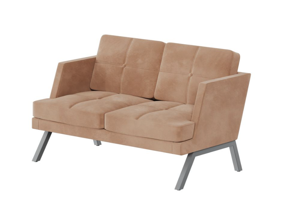 Диван двухместный с декором из пуговиц ALDB-02L АЛДО