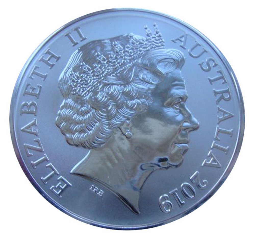 Австралия 1 доллар 2019 Кенгуру Прайви марк Privy mark Мерлайон Мерлион Сингапур СЕРЕБРО