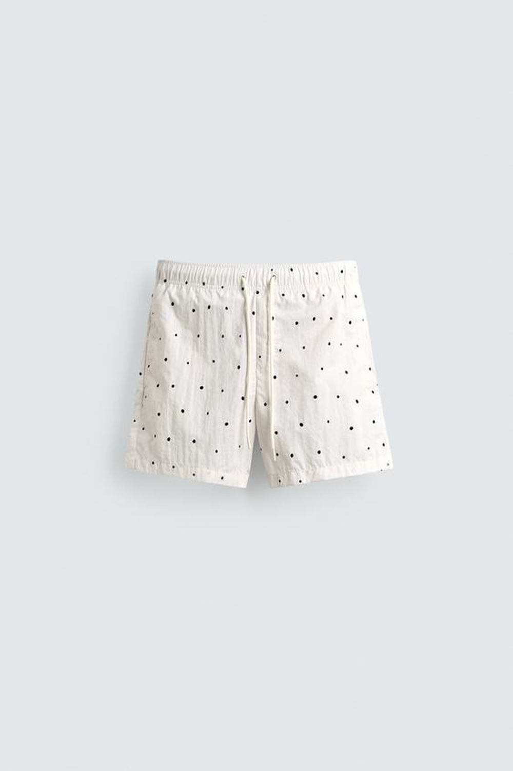 ZARA ПЛАВКИ В ГОРОШЕК, ЭКРЮ
