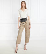 Льняная футболка BRUNATE Weekend MaxMara - экрю(159410926)