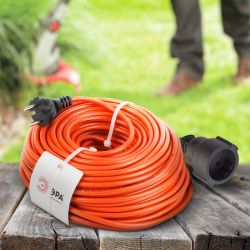 Удлинитель силовой ЭРА UPx-1-2x1-40m в бухте без заземления 40м 1 розетка ПВС 2х1мм2 | Силовые удлинители