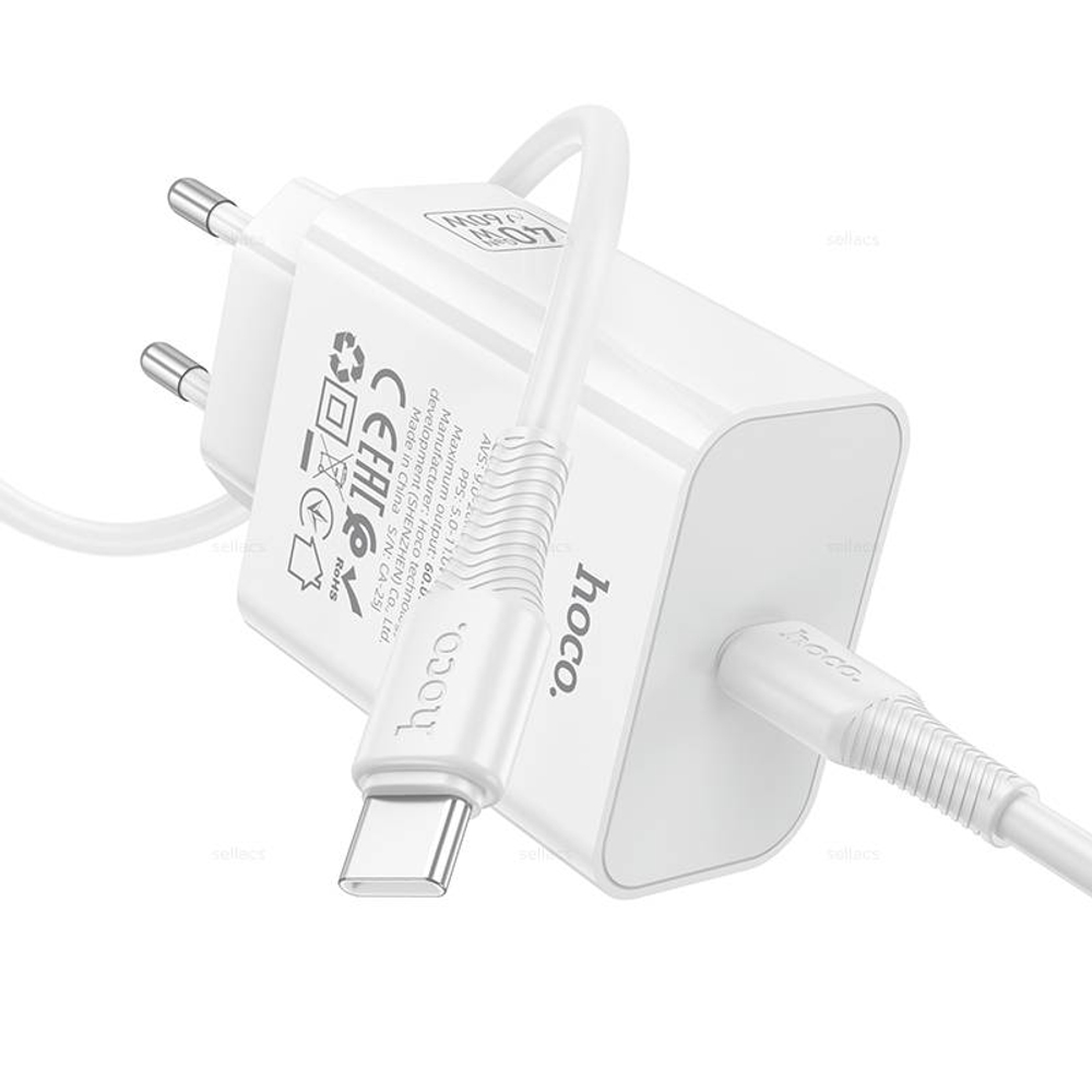 Hoco C162A Source PD40W зарядное устройство набор (Type-C на Type-C)