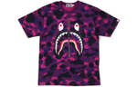 A Bathing Ape Color Camo Shark Tee
