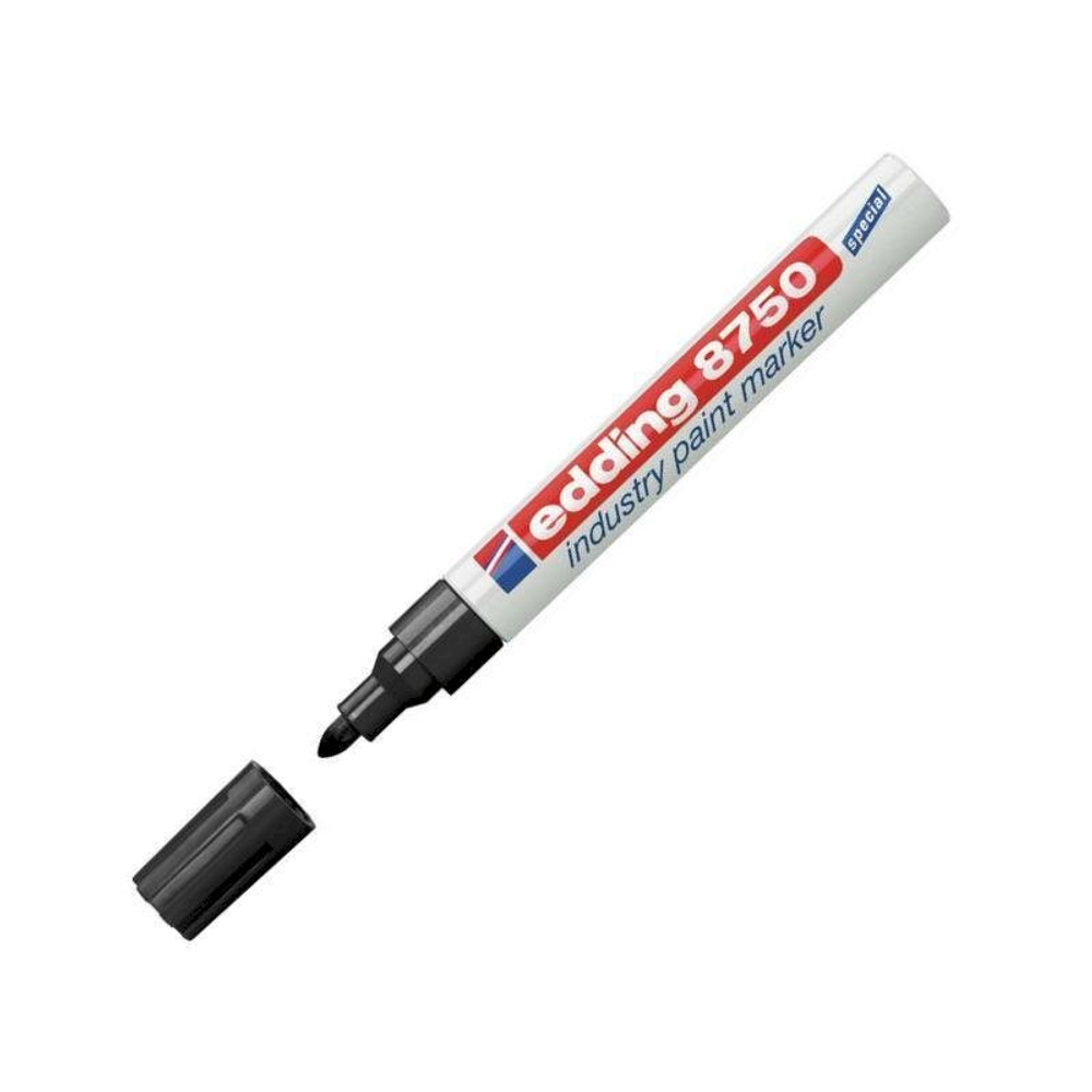 Маркер для промышленной графики Edding, черный, круглый, 2-4 мм, E-8750/1 ,10 штук
