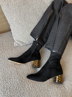 Ботильоны на низком каблуке