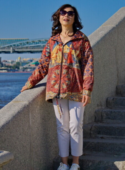 Куртка "Дама с единорогом", по мотивам серии средневековых гобеленов «Дама с единорогом»