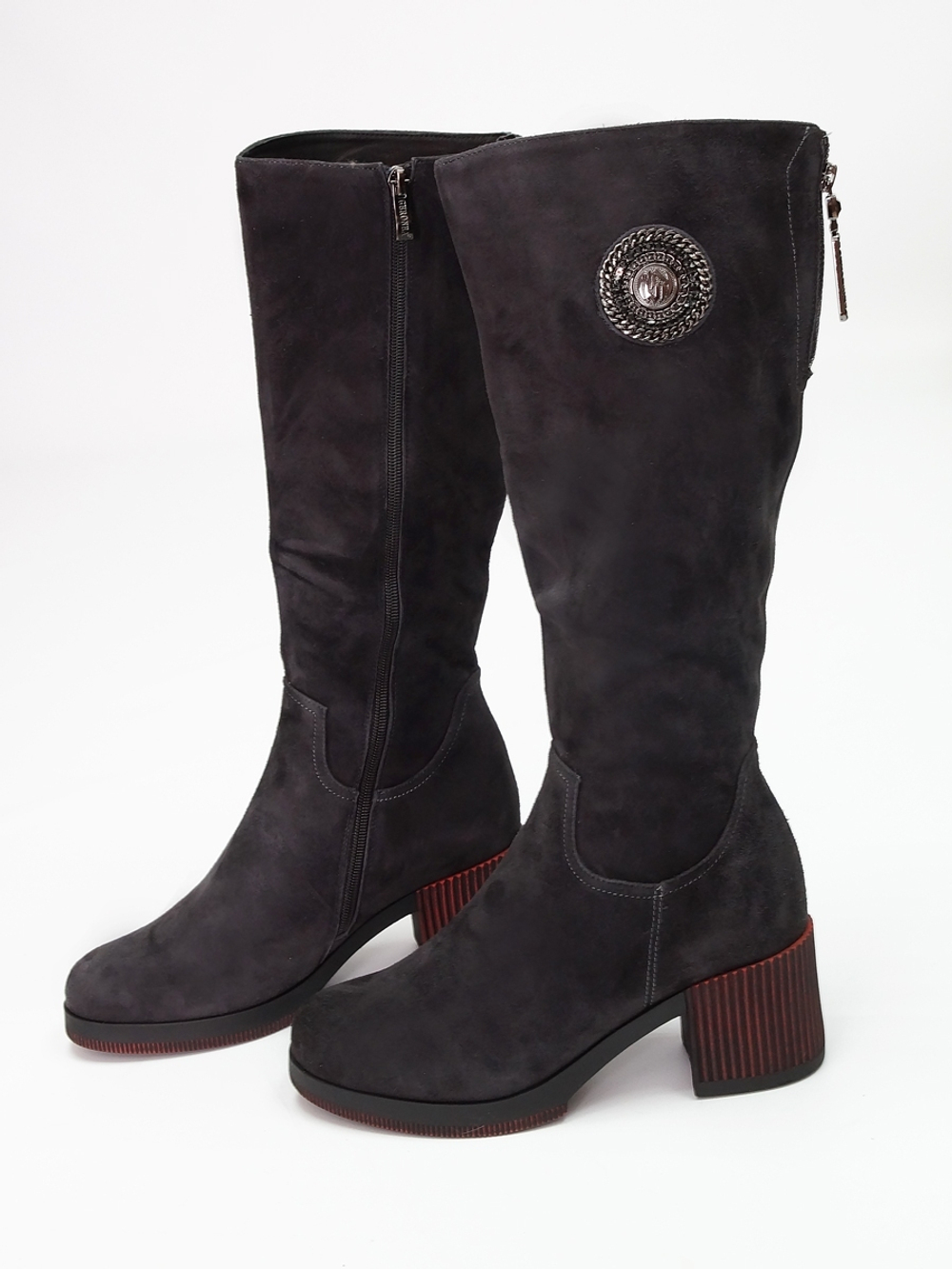 Сапоги женские зимние натуральная замша