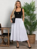 Юбка Маришка (белая/горох) Ю15856-30М LT Collection